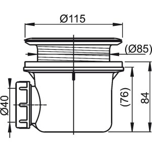 Купить Сифон для поддона Ravak Basic 90 в Москве с доставкой Сифон для поддона Ravak Basic 90