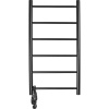 Полотенцесушитель электрический Domoterm Аврора DMT 109-6 80х40, L, черный матовый
