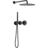 Душевой комплект Timo Saona SX-2359/03SM С ВНУТРЕННЕЙ ЧАСТЬЮ, с термостатом, черный