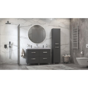 Шкаф-пенал Velvex Orlando 190 универсальный, серый