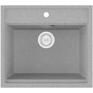 Комплект Мойка кухонная Domaci Бьелла DMC-06 серая + Смеситель MEGA Snow MG-SH03 хром