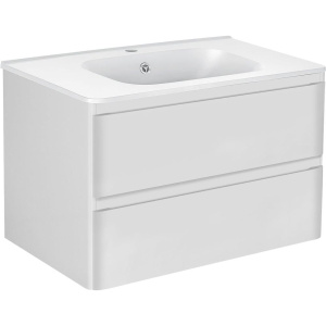 Тумба с раковиной Vincea Vico 80 белая глянцевая