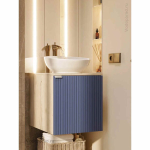 Раковина накладная Sanita Luxe Art Cut 40 WB.CT/Art/40-N.Cut/WHT.G/S1 белая