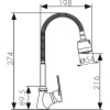 Смеситель для кухни Kaiser Eco 00066 с гибким изливом