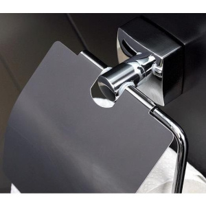 Купить Держатель туалетной бумаги Fixsen Kvadro FX-61310 с крышкой в Москве с доставкой Держатель туалетной бумаги Fixsen Kvadro FX-61310 с крышкой