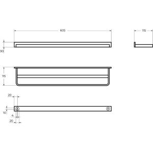 Полотенцедержатель Cezares Maxima CZR-F-8911 двойной