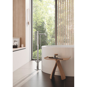 Напольный смеситель для ванны с душем Kludi Bozz 385900576 хром