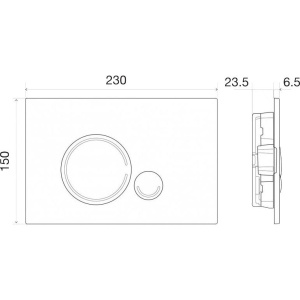 Кнопка смыва BelBagno Sfera BB016-SR-CHROME.M хром матовый