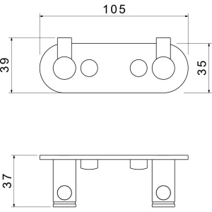Крючок Акватек Европа AQ4102CR хром