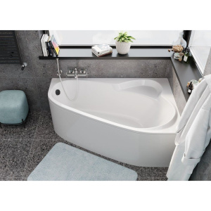 Купить Акриловая ванна Vagnerplast Selena R 160x105 см, угловая, с каркасом, ультрабелая, асимметричная в Москве с доставкой Акриловая ванна Vagnerplast Selena R 160x105 см, угловая, с каркасом, ультрабелая, асимметричная