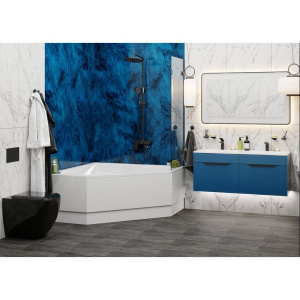 Акриловая ванна Vagnerplast Cavallo Corner 140x140 см, угловая, с каркасом