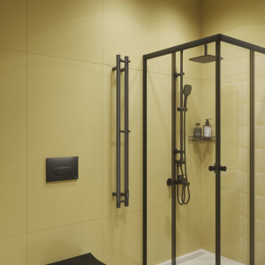 Купить Полотенцесушитель электрический EWRIKA Пенелопа X2 120х8 черный в Москве с доставкой Полотенцесушитель электрический EWRIKA Пенелопа X2 120х8 черный