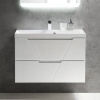 Тумба с раковиной BelBagno Vittoria 90 подвесная, bianco lucido