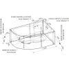 Акриловая ванна Radomir Vannesa Ирма 1 2-01-0-2-1-217 R 170x110 см, угловая, с каркасом, асимметричная