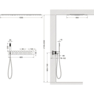 Душевой комплект Timo Petruma SX-5329/17SM С ВНУТРЕННЕЙ ЧАСТЬЮ, с термостатом, золото