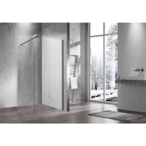 Душевая перегородка Vincea Walk-in VSW-1H120CLGM 120 см, профиль вороненая сталь, стекло прозрачное