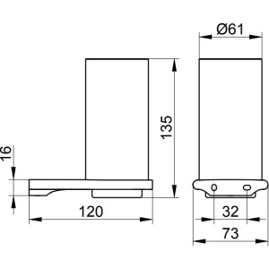 Купить Стакан Keuco Edition 400 11550 хром черный в Москве с доставкой Стакан Keuco Edition 400 11550 хром черный