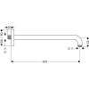 Кронштейн для верхнего душа Hansgrohe 27413000