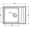 Мойка кухонная GranFest Level GF-LV-660L черная