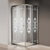 Душевой уголок Cezares Giubileo -A-2-100 стекло с узором, бронза