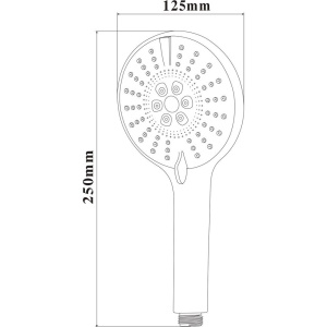 Душевая лейка BOND Circle B11-9700 хром