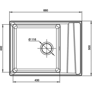 Купить Мойка кухонная GranFest Level GF-LV-660L черная в Москве с доставкой Мойка кухонная GranFest Level GF-LV-660L черная