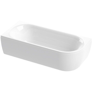 Акриловая ванна Cezares Metauro Corner L 180x80 см, с каркасом, асимметричная