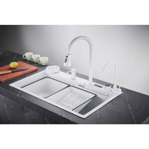 Комплект Savol S-SC002W с водопадом, белый