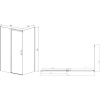 Душевой уголок Vincea Dice VSR-4D8016CLB 160х80 см, профиль черный