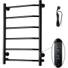 Полотенцесушитель электрический Тругор Пэк сп 6 80х50 с выключателем, черный