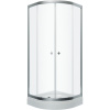 Душевой уголок Triton Альфа -хром Щ0000049614, 80x80, с поддоном, профиль хром
