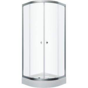 Душевой уголок Triton Альфа -хром Щ0000049614, 80x80, с поддоном, профиль хром