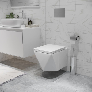 Купить Унитаз подвесной Grossman Cristal GR-4481 безобоковый, с микролифтом, белый в Москве с доставкой Унитаз подвесной Grossman Cristal GR-4481 безобоковый, с микролифтом, белый