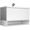 Тумба с раковиной AM.PM Gem 75 белый глянец, с 1 ящиком