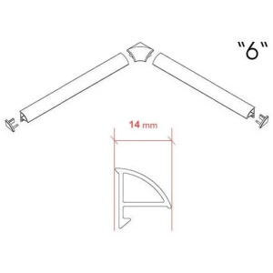 Универсальная декоративная планка Ravak 6/1100 белая XB441100001