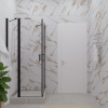 Душевой уголок DIWO Элиста 90х90 профиль черный матовый