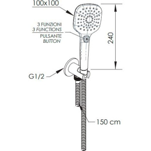 Душевой гарнитур Remer 337M318CP
