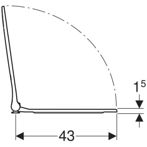 Крышка-сиденье Geberit Smyle 500.239.01.1
