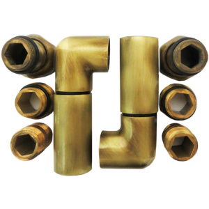 Полотенцесушитель водяной Domoterm Стефано П8 40x80, античная бронза