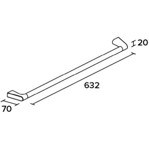 Купить Полотенцедержатель Koin Cut CUT220 63,2 см в Москве с доставкой Полотенцедержатель Koin Cut CUT220 63,2 см