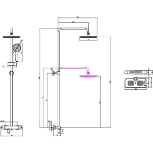 Душевая стойка Lemark Tropic LM7010C