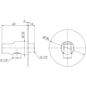 Купить Шланговое подключение Remer 337X с держателем для душа в Москве с доставкой Шланговое подключение Remer 337X с держателем для душа