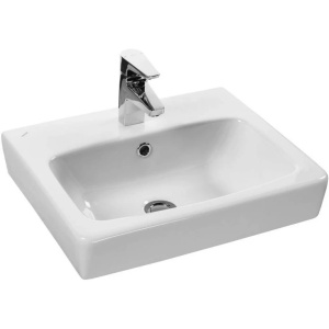 Тумба с раковиной Aquaton Скай Pro 50 1A2380K1SY010 белый глянец