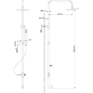 Купить Душевая стойка BelBagno Trula TRU-COLD-U-CRM без смесителя в Москве с доставкой Душевая стойка BelBagno Trula TRU-COLD-U-CRM без смесителя