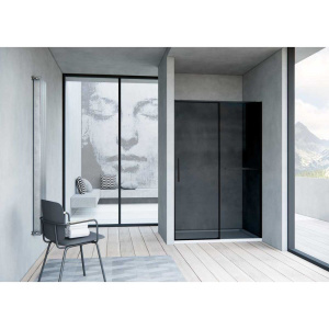 Купить Душевая дверь в нишу Vincea Slim Soft VDS-1SS120CGB 120 см профиль черный, стекло тонированное в Москве с доставкой Душевая дверь в нишу Vincea Slim Soft VDS-1SS120CGB 120 см профиль черный, стекло тонированное