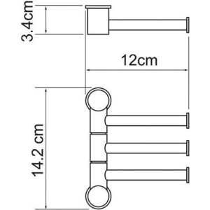 Полотенцедержатель Wasserkraft K-1053