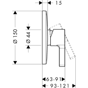 Смеситель для душа Hansgrohe Metris S 31665000
