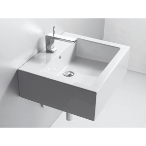 Раковина Simas Frozen FZ 10 bia 1 намеченное отверстие под смеситель