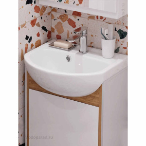 Раковина мебельная Sanita Манго 40 WB.FN/Mango/40-C/WHT.G/S1 белая