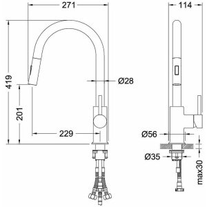 Смеситель для кухни Aquatek Европа AQ1784CR хром